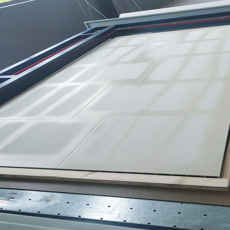 LM567 PVC Vakum Thermoforming Pelekat untuk Pintu Plastik Kayu