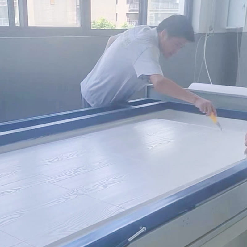 LM567 PVC Vakum Thermoforming Pelekat untuk Pintu Plastik Kayu