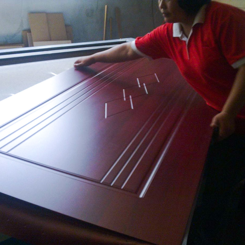 LM505A PVC Vacuum Press pelekat untuk pintu kayu