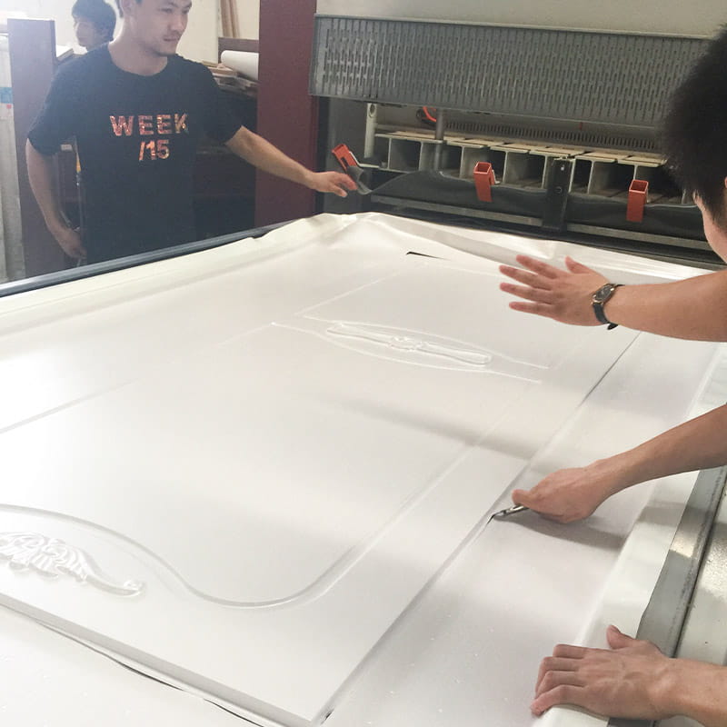 LM501 PVC Vakum Thermoforming Pelekat untuk Pintu Kayu